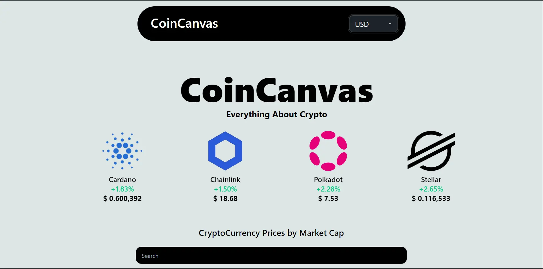 coincanvas project preview