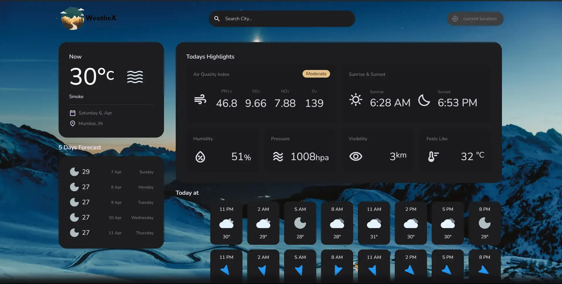 weathex project preview